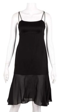 BLACK SILK COCTAIL DRESS