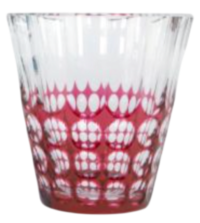 1950's Red Cut Crystal Vase