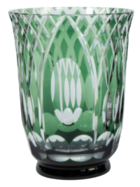 Art Deco Cut Crystal Vase