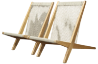 Pair of  vintage Pine Chairs