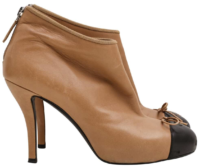 Chanel Beige CC Platform Shoe