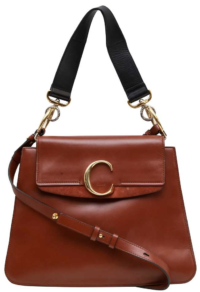 Sepia Brown Medium C Shoulder Bag